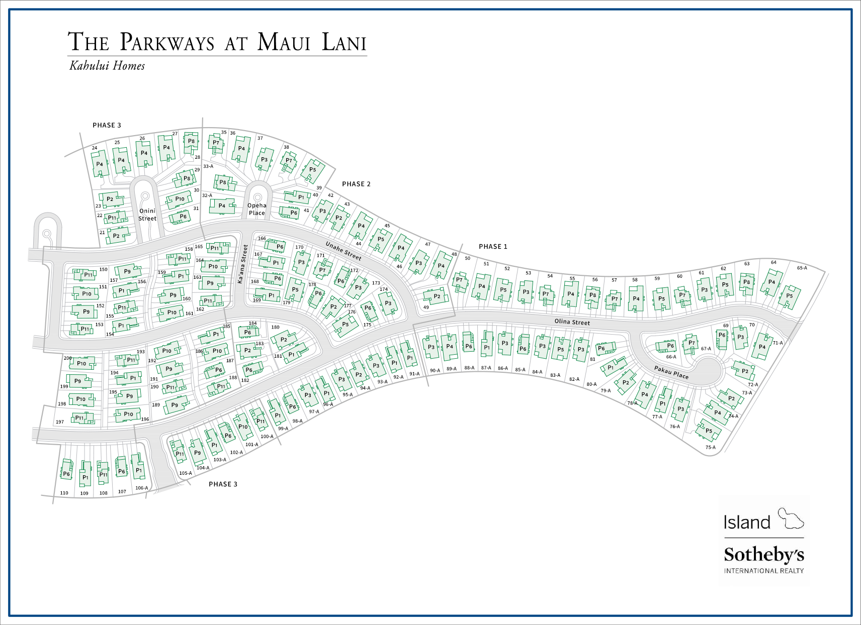the parkways at maui lani map